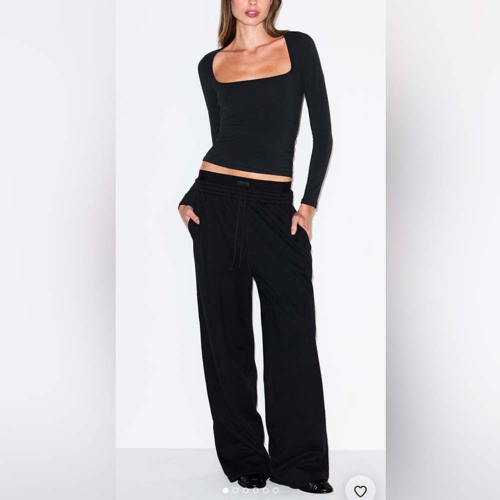 Skims Oversized Double Waistband Pant